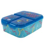 Bote  lunch - disney - stitch - 3 compartiments - plastique sans bpa - non compatible lave - vaisselle ...