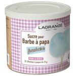 Bote de sucre  barbe  papa lagrange 380008 - parfum framboise - 500g
