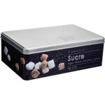 Bote  sucre - paris prix - relief ii - 20cm - mtal - noir
