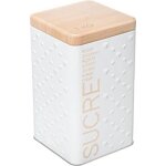 5five - bote  sucre poudre mtal scandinave nature blanc