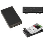 Boitier aluminium usb pour disque dur hdd sata 2. 5 3. 5 et ssd m2 nvme avec fonction clonage. liaison ...