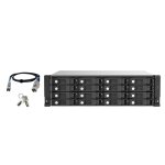 Botier disque dur / ssd - qnap - tl - r1620sep - rp - 16 baies - sas 12gbps - jbod