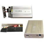 Boitier externe - kalea - informatique - sata 3. 5 - usb 2. 0 - aluminium - alimentation externe