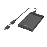 Bo�tier externe pour disques durs 25 - hama - usb 3. 0 - compatible ssd / hdd - superspeed 5 gbps - c�ble ...