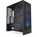 Boitier moyen - tour - nzxt - cm - h72fb - r1 - h7 flow rgb avec ventilateurs rgb inclus - noir