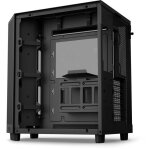 Boitier moyen - tour - nzxt - h6 flow - double chambre - noir - 5 ventilateurs inclus