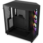 Bo�tier moyen - tour - nzxt - h6 flow rgb - double chambre - 3 ventilateurs 120 mm rgb - noir