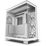 Boitier moyen - tour - nzxt - h9 elite - verre trempé - support rgb - blanc Boitier moyen - tour - nzxt - h9 elite - verre trempé - support rgb - blanc