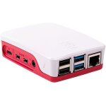 Bo�tier officiel - raspberry pi - rpi4 - case - rw - blanc / rouge - compatible raspberry pi 4 - facile ...