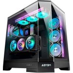 Bo�tier pc gamer - abysm - danube sava h600 - e - atx - 3 panneaux verre tremp� - 4 ventilateurs argb ...