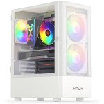 Boîtier de pc gaming - krux - vako krxd005 - blanc - 2 ventilateurs 140 mm - bon flux dair Boîtier de pc gaming - krux - vako krxd005 - blanc - 2 ventilateurs 140 mm - bon flux dair