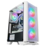 Bo�tier pc - mc - c - blanc - design gaming - triple refroidissement - �clairage frgb
