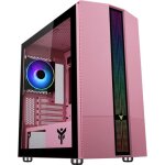 Botier pc mini tour micro atx - itek - liflig 41 rgb - panneau vitr - couleur rose - taille unique