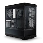 Boitier pc moyen tour atx - hyte y40 (noir / noir) - refroidissement personnalis� - support gpu 4 emplacements ...