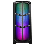 Botier pc moyen tour atx - itek - vertibra y210 rgb - panneau vitr - couleur noire - taille unique