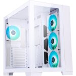 Botier pc moyen tour atx - itek - dark cave rgb - panneau vitr - couleur blanche - taille unique