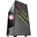 Boîtier pc moyen tour e - atx - mars gaming - mc - u3 rgb - panneau vitré - noir - taille unique Boîtier pc moyen tour e - atx - mars gaming - mc - u3 rgb - panneau vitré - noir - taille unique