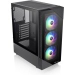 Botier pc moyen tour sans alim - thermaltake view 200 tg argb (noir) - atx / micro atx - 3x120mm a - ...