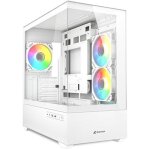 Botier pc - sharkoon - mk6 rgb - micro - atx - verre tremp - 3 ventilateurs led rvb 120mm