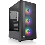 Botier pc - thermaltake - s200 tg argb (noir) - moyen tour - format atx - sans alimentation