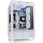 Boitier pc - thermaltake - the tower 500 (blanc) - boitier sans alimentation - moyen tour - format e ...