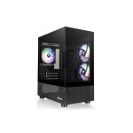 Thermaltake view 170 tg case per pc micro atx nero con vetro temperato e argb