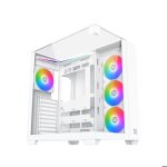 Boitier pc - xigmatek - aqua v arctic - sans alimentation - cube - format atx - blanc