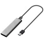 Botier ssd m2 botier nvme adaptateur ssd m. 2 vers usb pour nvme pcie ngff sata m + cl b 2230224222602280 ...