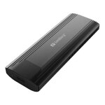 Bo�tier ssd - sandberg - m. 2 / nvme - usb 3. 2 - usb - c et usb - a - aluminium noir