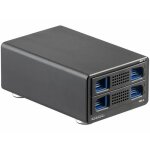 Botier usb 3. 0 - xystec - raid 0 / 1 - 16 to - 2 disques durs sata 25 et 35 - noir