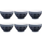 Bol - paris prix - lot de 6 - 73 cl - gris - faence - dimensions: d. 145 x h. 85 cm
