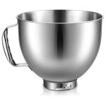 Bol en acier inoxydable pour mlangeur sur socle  tte inclinable kitchenaid de 45  5pintes pour bol ...