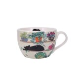 Bol a anse 500 ml + boite ouverte - bug art chaton plantes - kiub