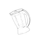 Bol blender (mixeur) nu - moulinex - robot m�nager - 15 litres - fonction impulsion