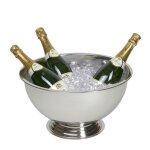 Seau � champagne acier inoxydable 39x29 cm - bol �l�gant pour sekt et flacons