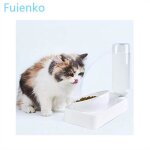 Bol � nourritures + bouteilles pour chat chien animaux gamelle pour chat 2 - en - 1blanc