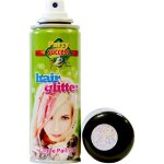 Bombe arosol laque cheveux argent paillet - ptit clown - ref / 72520 - adulte - mixte