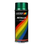 Bombe de peinture motip vert m�tallis� 400ml m04043 auto pour moto scooter