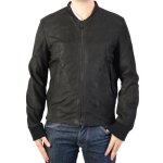 Bomber en cuir redskins pulp punch black - noir