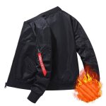 Bomber noir epais chaude - insfity - pour homme - col montant - poche avant - automno hiver Bomber noir epais chaude - insfity - pour homme - col montant - poche avant - automno hiver