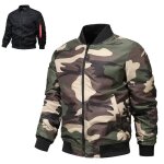 Bomber rversible noir camouflage cargo blouson pour homme automno printemps - insfity - homme