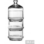Bonbonnire - wadiga - 3 niveaux empilables - verre transparent - h. 285 cm - dia. 95 cm
