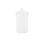 Bonbonni�re verre avec couvercle 6 x 11. 7 cm transparent