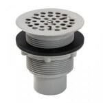 Bonde de douche - inox - siphode - grille - sortie verticale -  60 mm