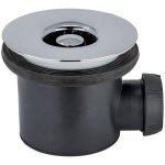 Bonde de douche wirquin - Ø90 / 40 - grille en abs chromé - gris Bonde de douche wirquin - Ø90 / 40 - grille en abs chromé - gris