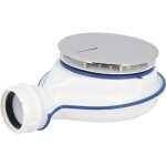 Bonde - tuberflow - extra plate - diamètre 90 mm - sortie horizontale - abs chromé Bonde - tuberflow - extra plate - diamètre 90 mm - sortie horizontale - abs chromé