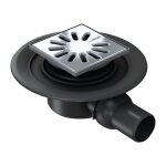 Siphon sortie horizontale dn 50 - grill carré - siphon à écoulement horizontal avec grille en inox carré ... Siphon sortie horizontale dn 50 - grill carré - siphon à écoulement horizontal avec grille en inox carré ...