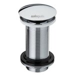 Bonde de lavabo design - wirquin 30723416 - clic - clac - chrome - laiton - 72 mm