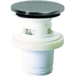 Bonde de lavabo quick clac avec trop - plein et clapet en inox wirquin 30724029 chromé Bonde de lavabo quick clac avec trop - plein et clapet en inox wirquin 30724029 chromé