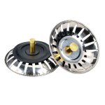 Bonde  panier universelle 76 cm (80 mm) pour vier  commande excentre - inox